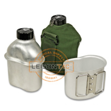 Aluminio jarra cantina militar fuerza aluminio material superior oxford nylon tela o